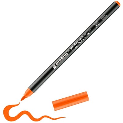 edding-4200 porselein brushpen oranje  1Stuks 1-4 milimeter /  4-4200006