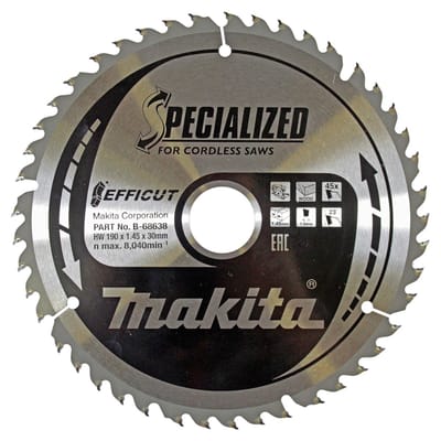 Makita B-68638 B-68638 Cirkelzaagblad 190 x 30 x 1.45 mm Aantal tanden: 45 1 stuk(s)