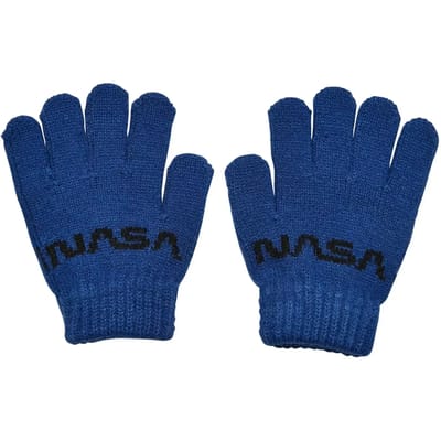 Mister Tee NASA - Knit Winterhandschoenen Kinderen - S/M - Blauw