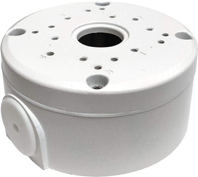 Junction Box - Kabel Opbergdoos - Camera Beveiliging - Solide Metalen Constructie - 12.5 x 11 x 6 cm - Wit