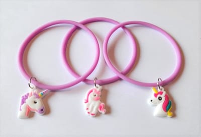 Armband Eenhoorn | Lightfight | Setje van 3 Unicorn Armbandjes | Paars