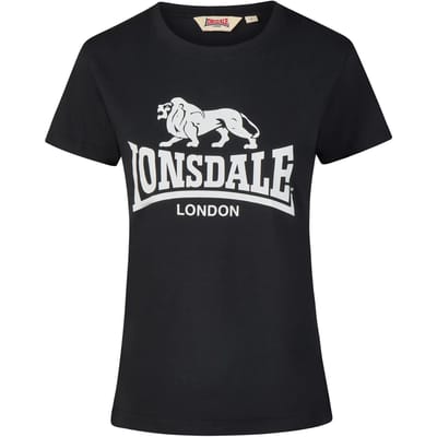 Lonsdale Combe T-shirt Met Korte Mouwen Zwart 2XL Vrouw