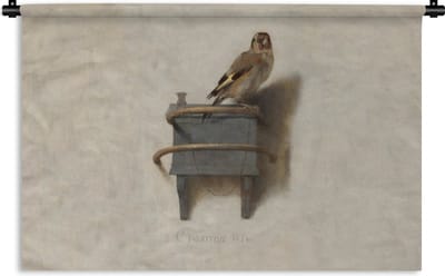 Wandkleed - Wanddoek - Het Puttertje - Schilderij - Fabricius - Oude Meester - 180x120 cm - Wandtapijt