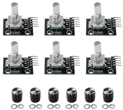 6 stuks Roterende Encoder Module - 360 Graden Digitale Impulsuitgang voor Elektronische Bouwstenen