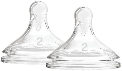 Dr. Brown's Options+ siliconen speen Level 2 brede hals - 2 stuks