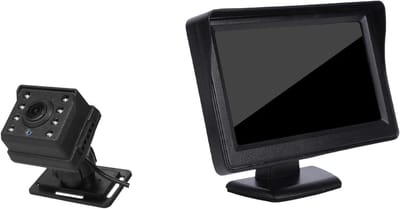 Baby Autocamera - Baby Monitor - Veilig Rijden - 1080P Nachtzicht - 4.3 Inch - Zwart