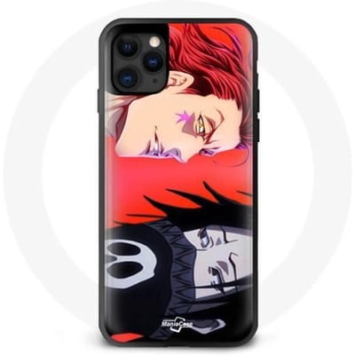Coque de téléphone - Maniacase - Iphone 12 Mini - Hisoka VS Feitan - Souple - Noir