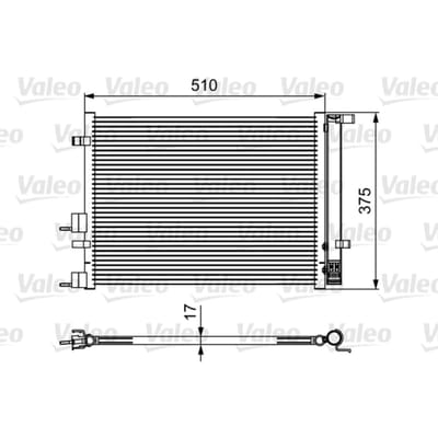 Condensator, airconditioning VALEO 814435