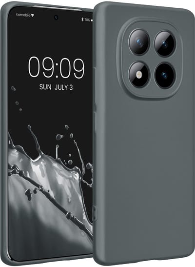 kwmobile metallic telefoonhoesje van TPU - geschikt voor Xiaomi Redmi Note 15 4G / 5G / Poco M8 5G - Flexible case voor smartphone - In metallic grijs