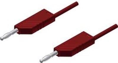SKS Hirschmann MLN 25/2,5 RT Meetsnoer Banaanstekker 4 mm Banaanstekker 4 mm 25.00 cm Rood 1 stuk(s)