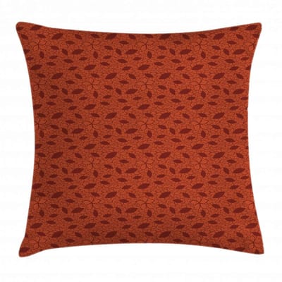 ABAKUHAUS Kussenhoes 50 x 50 cm – Verbrande Oranje, Dubbelzijdig bedrukt