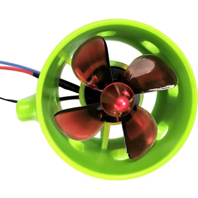 Moteur sous-marin sans balais 1000KV, dans le sens des aiguilles d'une montre, avec hélices à 4 pales, électrique étanche 12-24V CCW