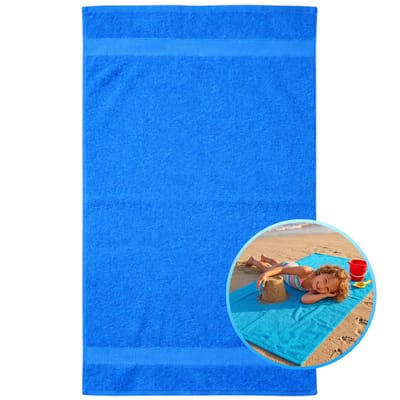Funnies Kinderstrandlaken 70x140cm Cobalt - Strandlaken Voor Kinderen - 100% Katoen