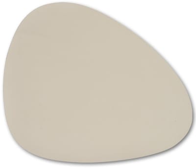 Zeller Placemats - 2x - lederlook - beige - 34 x 42 cm - tafel dekken - onderleggers