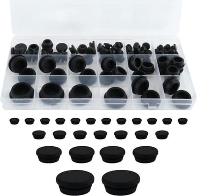 Rubber Stopper Caps en Blinde Pluggen voor Diverse Gaten - 78 Stuks Silicone en Rubber Stopper (4.5-15mm)