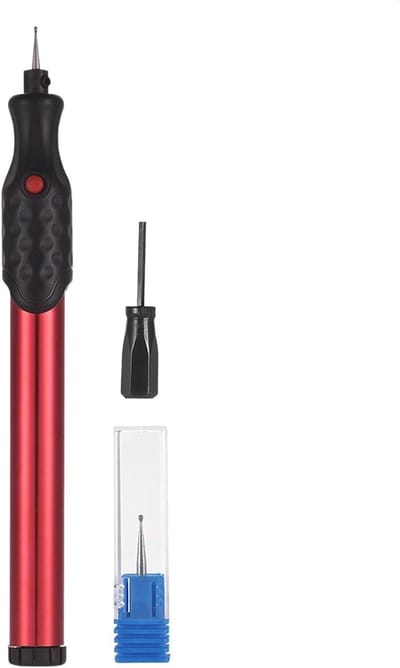Graveerpen - Houtgravure tool - Gedetailleerd ontwerpen - Draadloos en draagbaar - 21.000 rpm - Rood