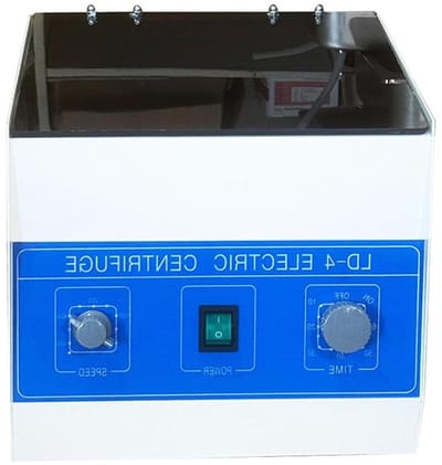 Tafelcentrifuge - Laboratorium centrifuge - Monsters scheiden - Instelbare timer - 4000 RPM - Grijs