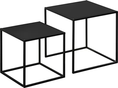 HOMCOM Couchtisch-Set mit Stahlrahmen 839-563V00