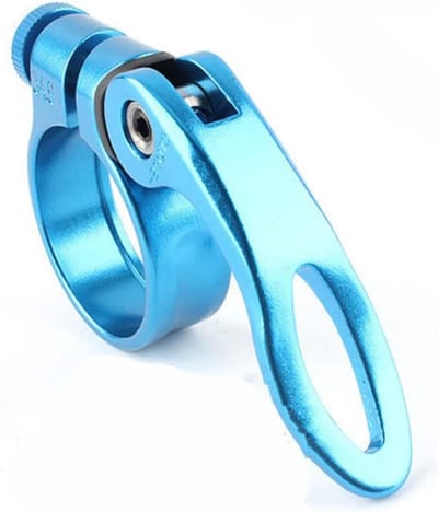 Fiets Zadelpenklem - Zadelklem Snelspanner - Mountainbiken - Aluminiumlegering - 31.8mm - Blauw