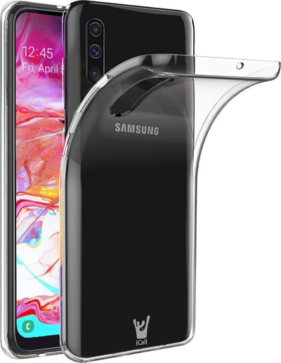 Hoesje geschikt voor Samsung Galaxy A70 Hoesje - Transparant TPU Siliconen Soft Case