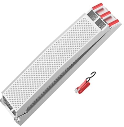Vouwbare aluminium oprijplaat – 215 cm, 340 kg – motor oprijplaat