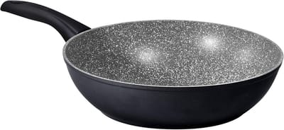 Inductiewok 28 cm - Zwart, Geschikt voor Inductiekoken, Aluminium
