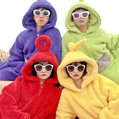 Zachte en Warme Fleece Nachtjapon voor Volwassenen, Ideaal voor Winter, Cozy Homewear en Cadeaus voor Hem en Haar, Maat 169-173 cm