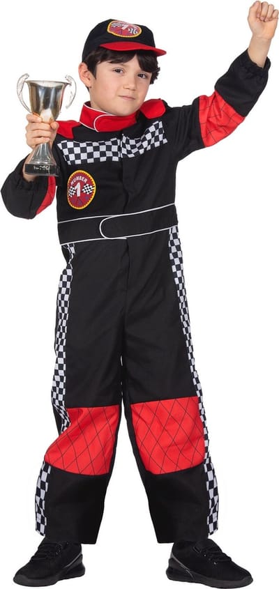 Racemaster Kostuum Karter Kind - Maat 116