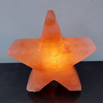 Himalaya zoutlamp ster oranje 3 kilo