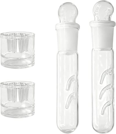 Aquarium slakkenval set van 4 stuks, inclusief 2 gaten, 3 gaten en 8 gaten vangnetten voor effectieve slakkenbestrijding