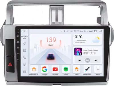 Autoradio met bluetooth - Carplay - Voor Toyota Land Cruiser Prado 150 (2013-2017) - Geschikt voor Apple en Android - Stereo - Navigatie - Navigatiesysteem auto - 4GB 32GB