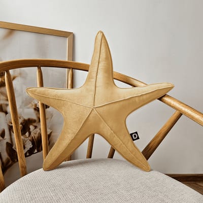 Decordruk VELVET - Sierkussen - Rozewindvorm - Zonnig