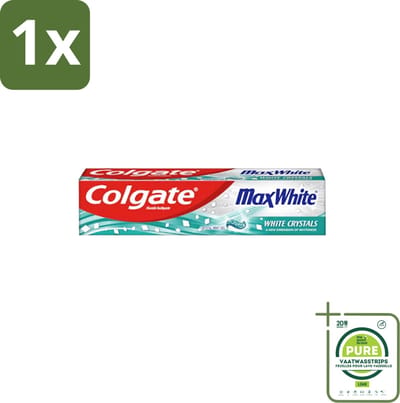 1 x Colgate - Max White - Whitening Crystals - Tandpasta - 100ml - Tandpasta - Witte Tanden - Whitening Crystals - Tanden Reinigen - Vlekken Verwijderen