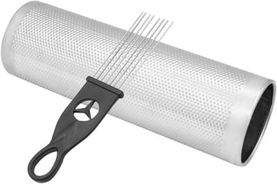 Roestvrijstalen Guiro Shaker met Schraper voor Percussie - Professioneel en Amateurniveau Instrument voor Muziekperformances