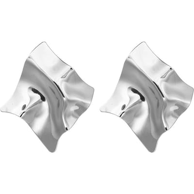 Vintage Oorbellen Groot Voor Vrouwen Statement Oorbellen Geometrisch Metalen Hanger Oorbellen Trend Mode Sieraden white