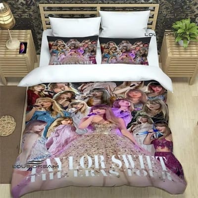 Zangeres T-Taylor-Swifts Beddengoed Sets Exquise Beddengoed Set Dekbedovertrek Dekbed Set Beddengoed Set Luxe Verjaardagscadeau AU Single(140*210cm)3pcs