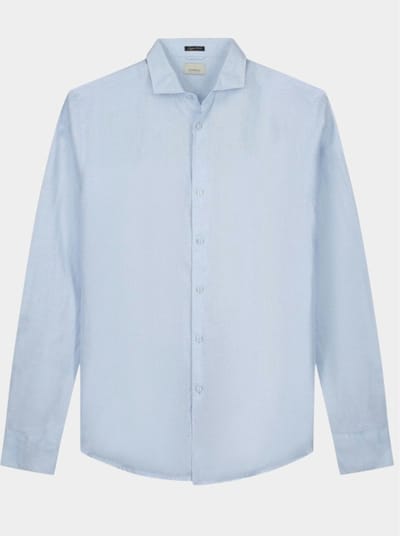 Dstrezzed - Overhemd Jagger Linnen Lichtblauw - Heren - Maat XXL - Regular-fit