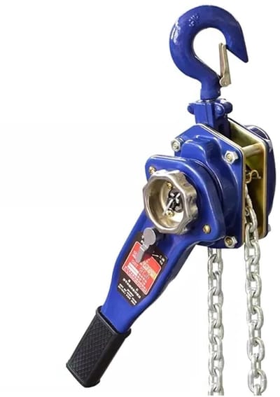 Hefboomtakel - Hijshandtakel Kettingspanner - Zware Lasten Verplaatsen - G80 Mangaanstaal Ketting - 0.75 Ton Capaciteit - Geel