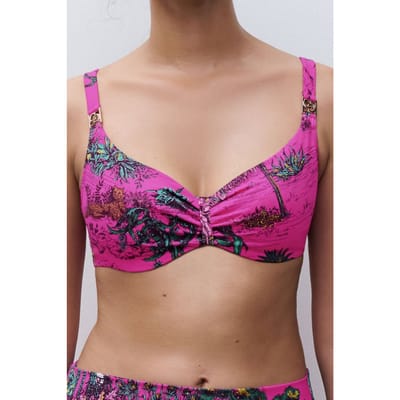 Chantelle Sw Bra Underw. Covering Pink Jungle Größe: D75 | Bikinis Outlet | Damen | Rosa