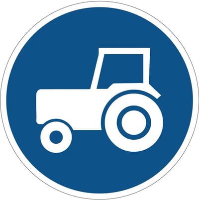 Passeerstrook langzaam verkeer bord - F11 | gecoat dibond materiaal | 10 cm