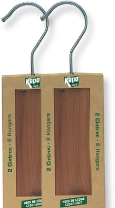 Cederhout hangers - 4 stuks