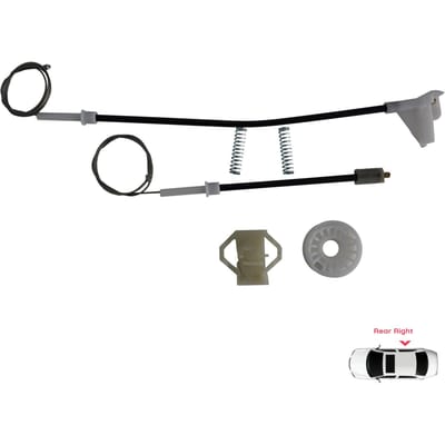 BWR445 Kit de réparation de lève-vitre électrique Arrière Droit pour Skoda Octavia MK1 1U2 1U5 1996-2000 4/5 Portes Pré-Facelift 1U0839462