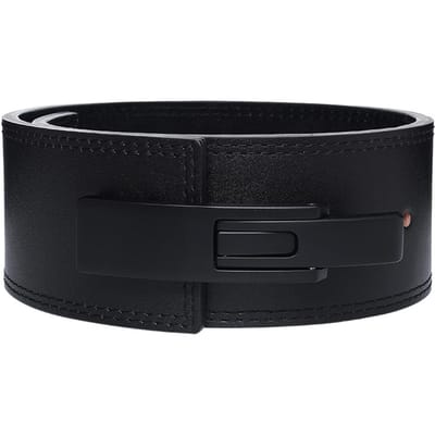 Verdikte Koeienhuid Lederen Riem Fitness Gewichtheffen Riem Mannen Fitness Sport Riem