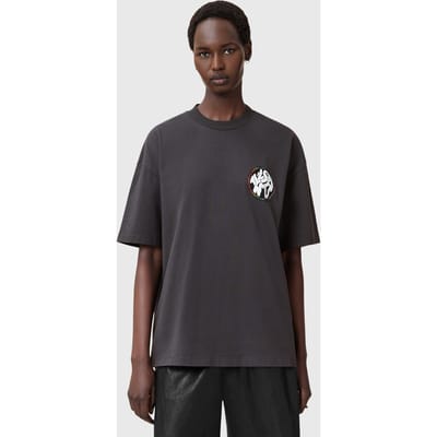 AllSaints Pride Distortion Tee Washed Black Taglia: M | Maglie Sportivi Outlet | Donna | Nero