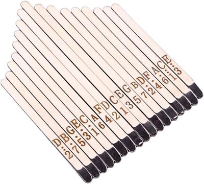Stalen Toetsen - Duim Pianosleutels - Muziek Maken - Geëtste Nootmarkeringen - 9.42cm Lengte - Chroom