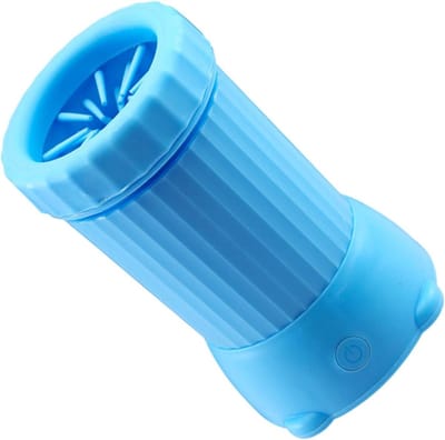 Hondenpoot reiniger - Huisdier wasapparaat - Modder verwijderen - Automatische reiniging - USB opladen - Blauw