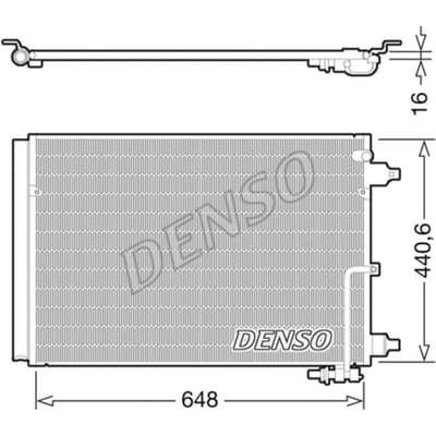 Condensator, airconditioning DENSO DCN02025