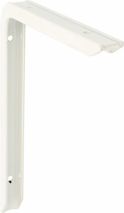 AMIG Plankdrager/planksteun - aluminium - gelakt wit - H200 x B150 mm - max gewicht 60 kg - boekenplank steunen