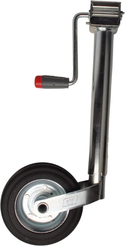 Premium Neuswiel - 48 mm - draagvermogen: 150 kg - zijslinger en rubber wiel op stalen velg