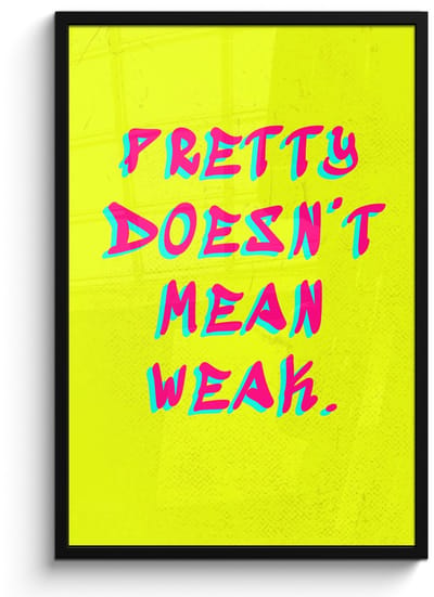 Poster in lijst - Fotolijst 60x90 cm - Posters - Quote - Minimalistisch - Kleurrijk - Posterlijst zwart - Decoratie - Wanddecoratie woonkamer - Muurdecoratie slaapkamer